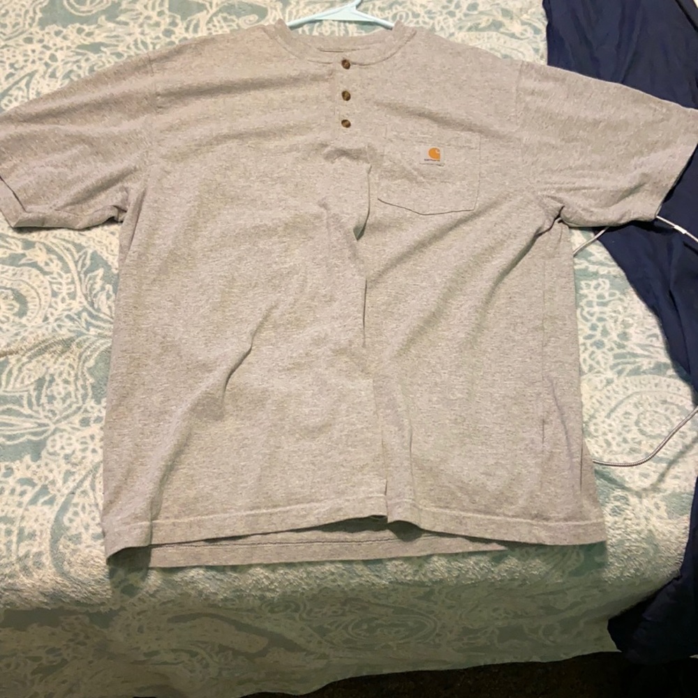 Men’s carhartt t-shirt, grey, short sleeve